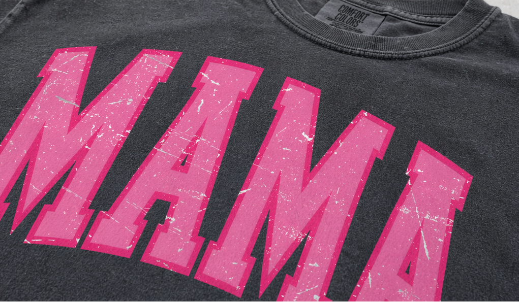 Mama Washed Black T-Shirt