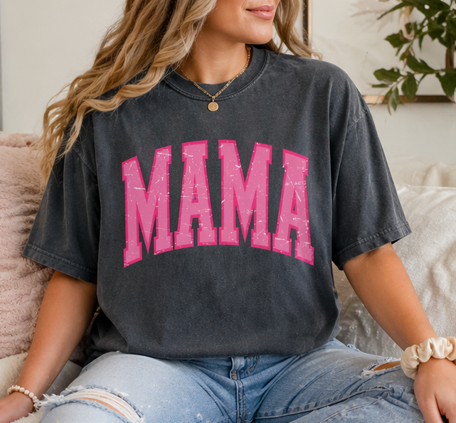 Mama Washed Black T-Shirt